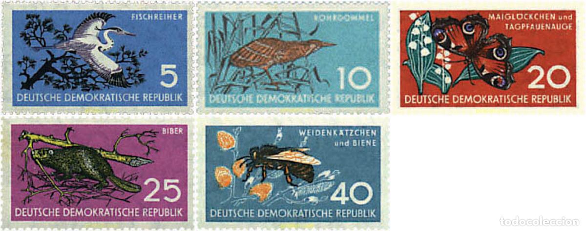 Sellos: 94064 MNH ALEMANIA DEMOCRATICA 1959 PROTECCION DE LA NATURALEZA