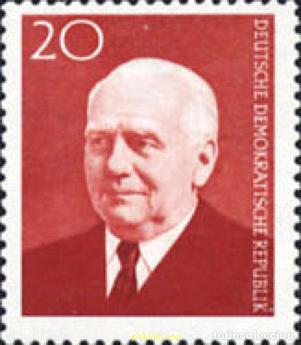 Sellos: 150540 MNH ALEMANIA DEMOCRATICA 1959 83 ANIVERSARIO DEL PRESIDENTE WILHELM PIECK