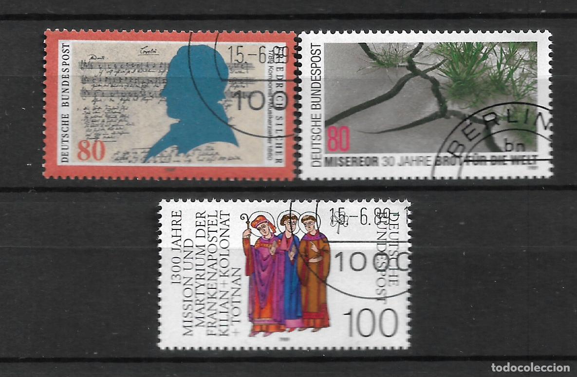 Sellos: alemania 1989 lote 3 series completas usado ** - 14/2