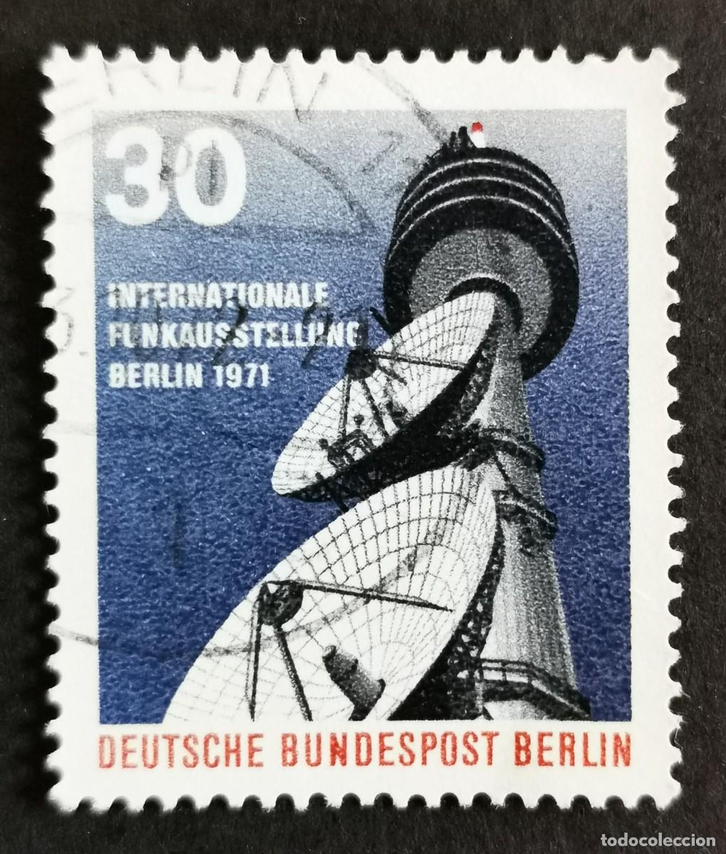 Sellos: Sello Alemania Berl&iacute;n 1971, Torre de telecomunicaciones Berl&iacute;n-Wannsee, 30 Pf. Michel: DE-BE 391