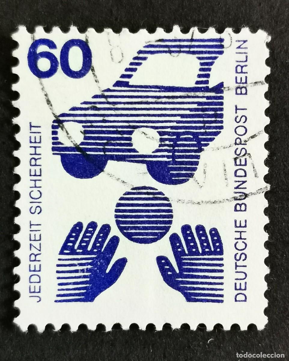 Sellos: Sello Alemania Berl&iacute;n 1971, Prevenir accidentes: Seguridad vial, 60Pf. Michel: DE-BE 409A