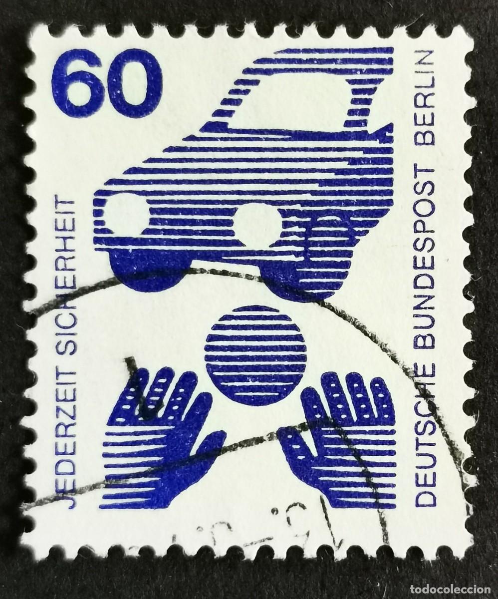 Sellos: Sello Alemania Berl&iacute;n 1971, Prevenir accidentes: Seguridad vial, 60Pf. Michel: DE-BE 409A
