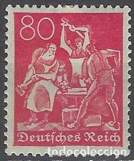 Sellos: ALEMANIA 1922 - OFICIOS, HERRERO, CARM&Iacute;N - MH*