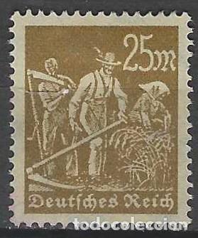 Sellos: ALEMANIA 1922 - OFICIOS, AGRICULTOR, MARR&Oacute;N OLIVA - MSG