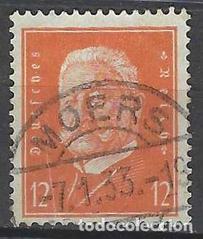 Sellos: ALEMANIA 1932 - PRESIDENTE PAUL VON HINDENBURG, NARANJA - USADO