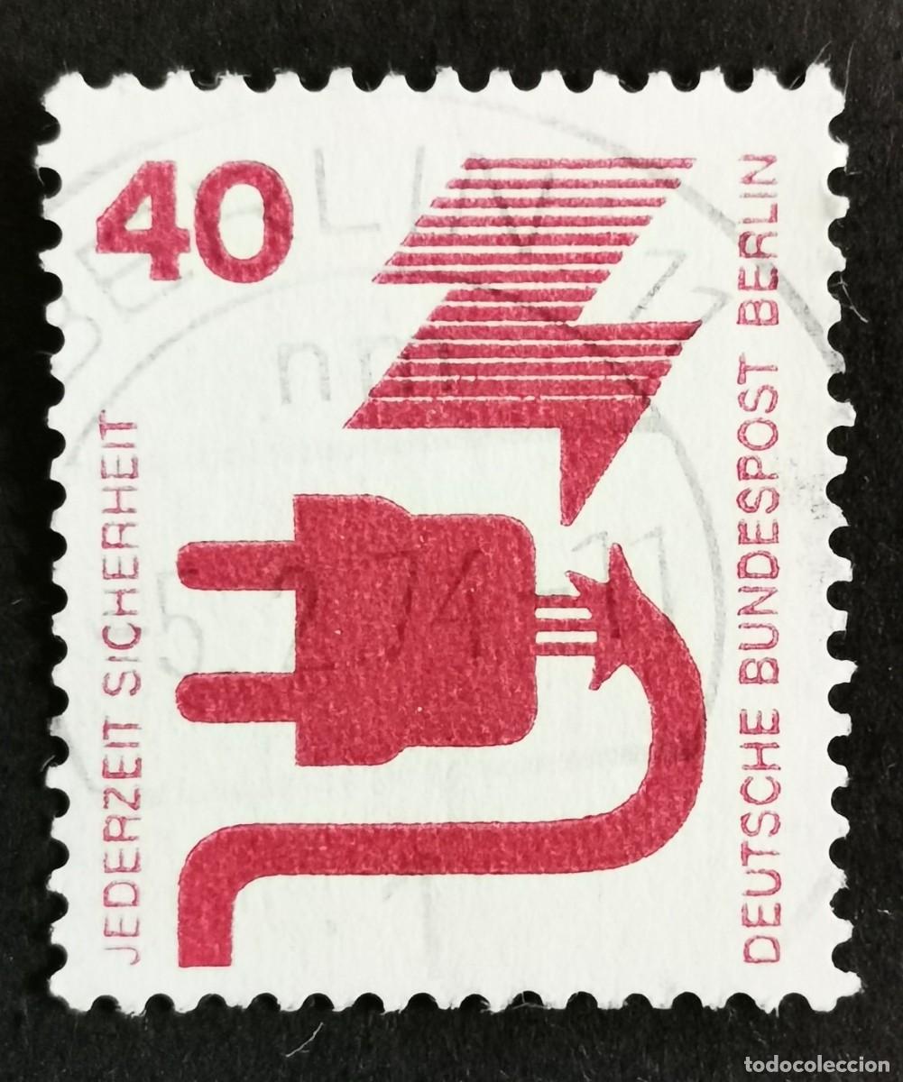 Sellos: Sello Alemania Berl&iacute;n 1972, Prevenir accidentes: Enchufe defectuoso, 40 Pf. Michel: DE-BE 407A