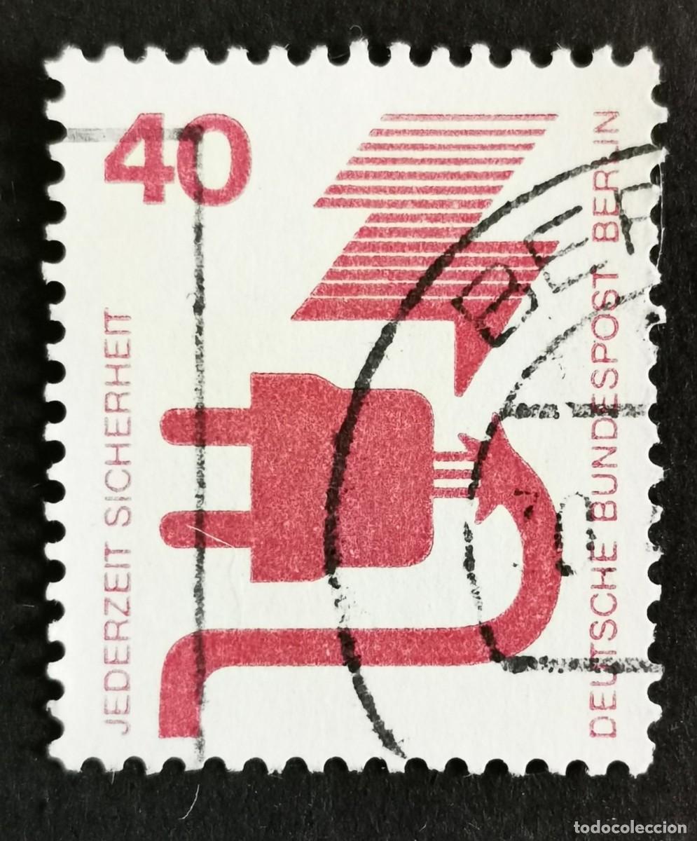 Sellos: Sello Alemania Berl&iacute;n 1972, Prevenir accidentes: Enchufe defectuoso, 40 Pf. Michel: DE-BE 407A