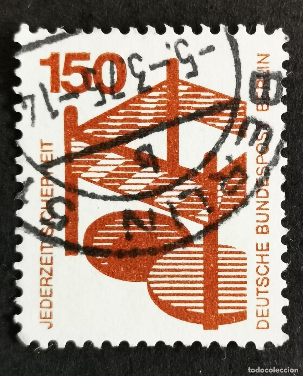 Sellos: Sello Alemania Berl&iacute;n 1972, Prevenir accidentes: Barreras, 150 Pf. Michel: DE-BE 411A