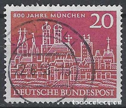 Sellos: ALEMANIA 1958 - 8&ordm; CENTENARIO DE LA FUNDACI&Oacute;N DE MUNICH - USADO