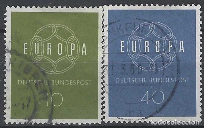 Sellos: ALEMANIA 1959 - EUROPA, S.COMPLETA - USADOS