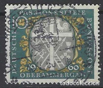 Sellos: ALEMANIA 1960 - FIESTAS DE LA PASI&Oacute;N DE OBERAMMERGAU - USADO