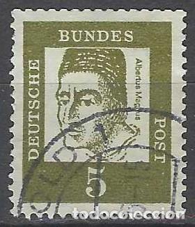 Sellos: ALEMANIA 1961 - PERSONAJES, ALBERTUS MAGNUS - USADO