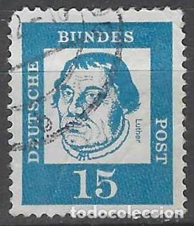 Sellos: ALEMANIA 1961 - PERSONAJES, MARTIN LUTHERO - USADO