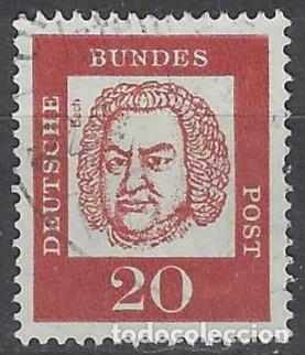 Sellos: ALEMANIA 1961 - PERSONAJES, JOHANN SEBASTIAN BACH - USADO