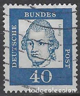 Sellos: ALEMANIA 1961 - PERSONAJES, GOTTHOLD E. LESSING - USADO