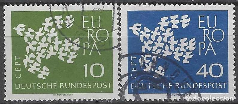 Sellos: ALEMANIA 1961 - EUROPA, S.COMPLETA - USADOS