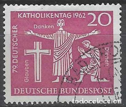Sellos: ALEMANIA 1962 - D&Iacute;A DE LOS CAT&Oacute;LICOS - USADO