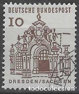 Sellos: ALEMANIA 1964 - EDIFICIOS - USADO
