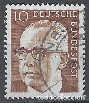Sellos: ALEMANIA 1970 - PRESIDENTE GUSTAV HEINEMANN - USADO