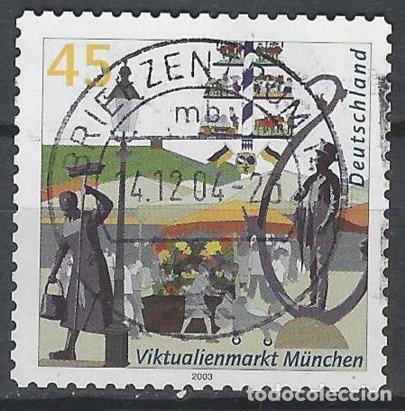 Sellos: ALEMANIA 2003 - CIUDADES, EL MERCADO DE MUNICH - USADO