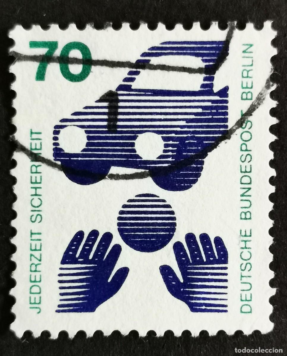 Sellos: Sello Alemania Berl&iacute;n 1973,Prevenir accidentes: Seguridad vial, 70 Pf. Michel: DE-BE 453