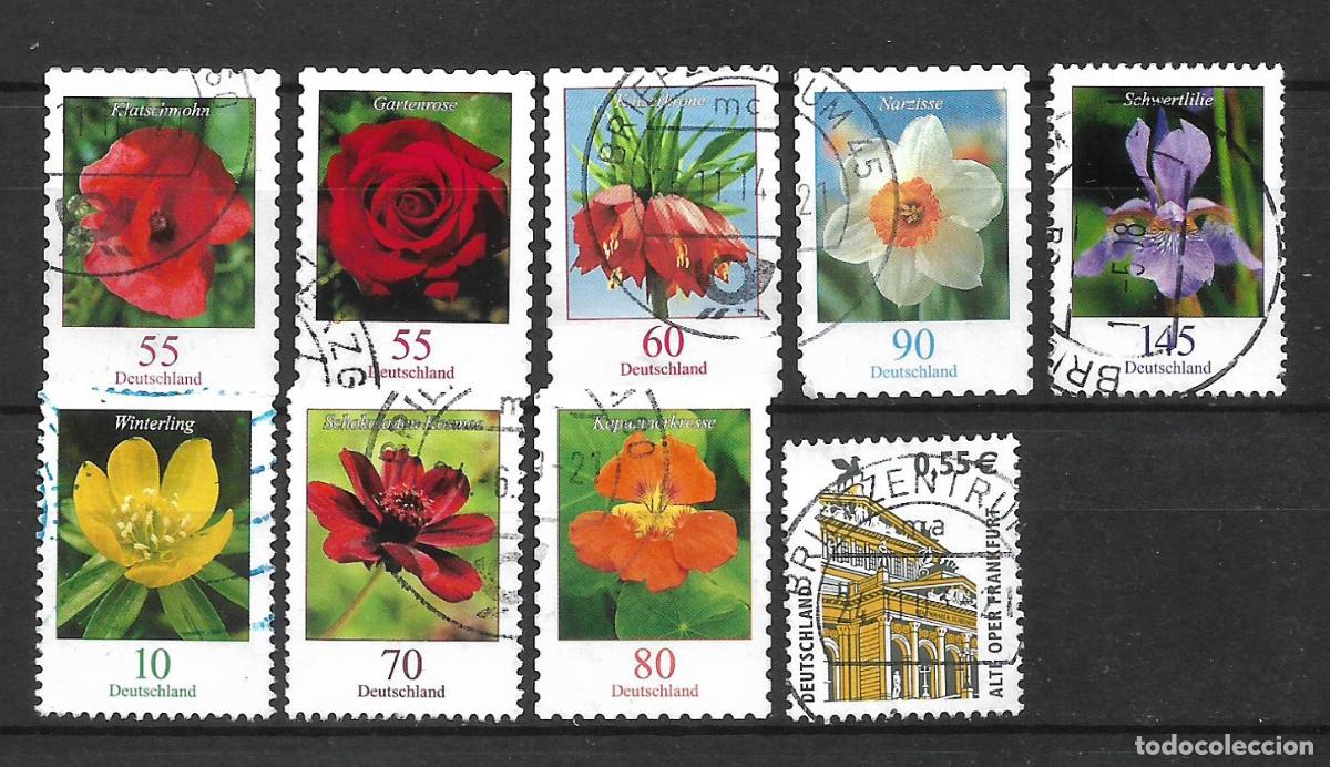 Sellos: alemania 2002 - 2019 lote 8 sellos usados - 34/25
