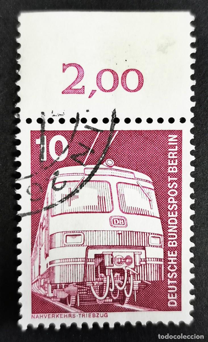 Sellos: Sello Alemania Berl&iacute;n 1975, Industria: Tren de transporte p&uacute;blico, 10 Pf. Michel: DE-BE 495