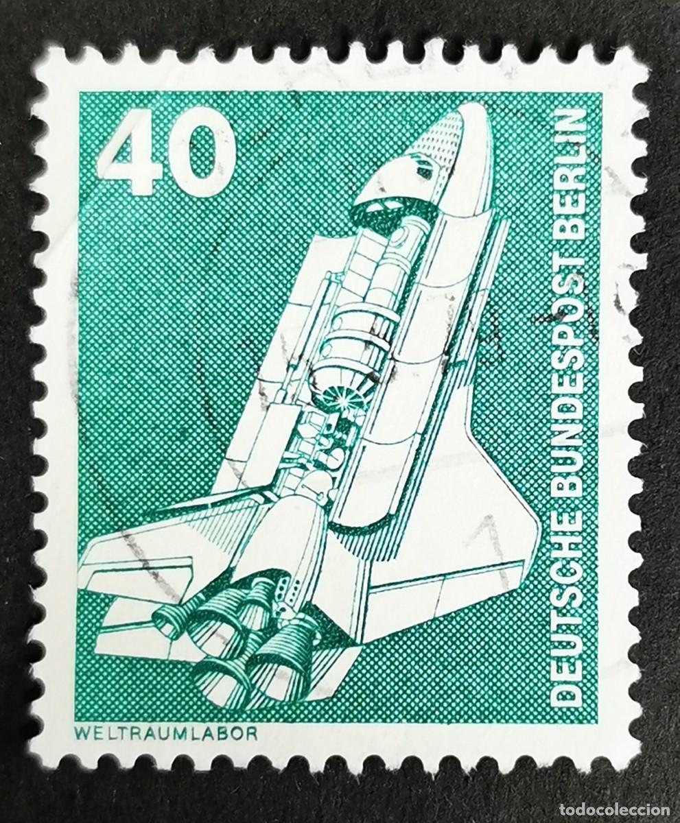 Sellos: Sello Alemania Berl&iacute;n 1975, Industria: Laboratorio espacial (Spacelab), 40 Pf. Michel: DE-BE 498