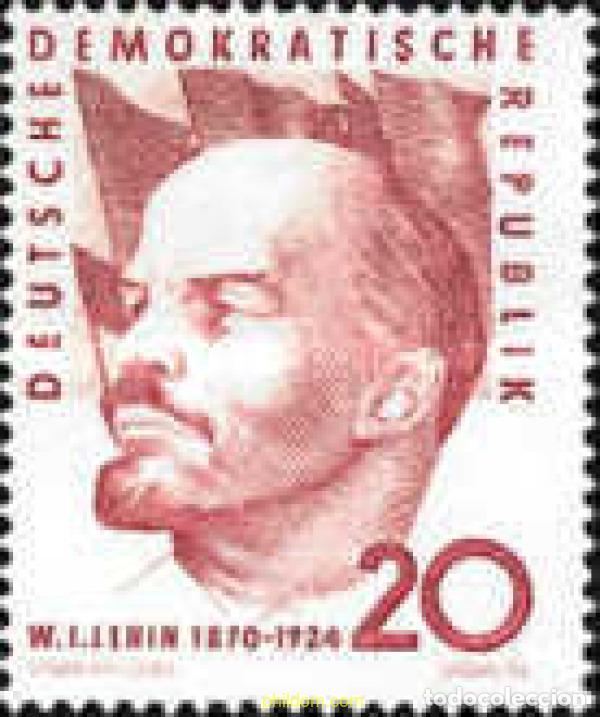 Sellos: 150557 MNH ALEMANIA DEMOCRATICA 1960 90 ANIVERSARIO DEL NACIMIENTO DE LENIN