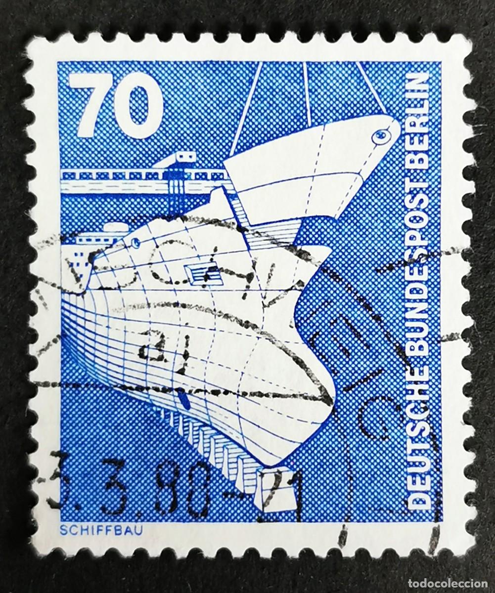 Sellos: Sello Alemania Berl&iacute;n 1975, Industria: Construcci&oacute;n naval, 70 Pf. Michel: DE-BE 500