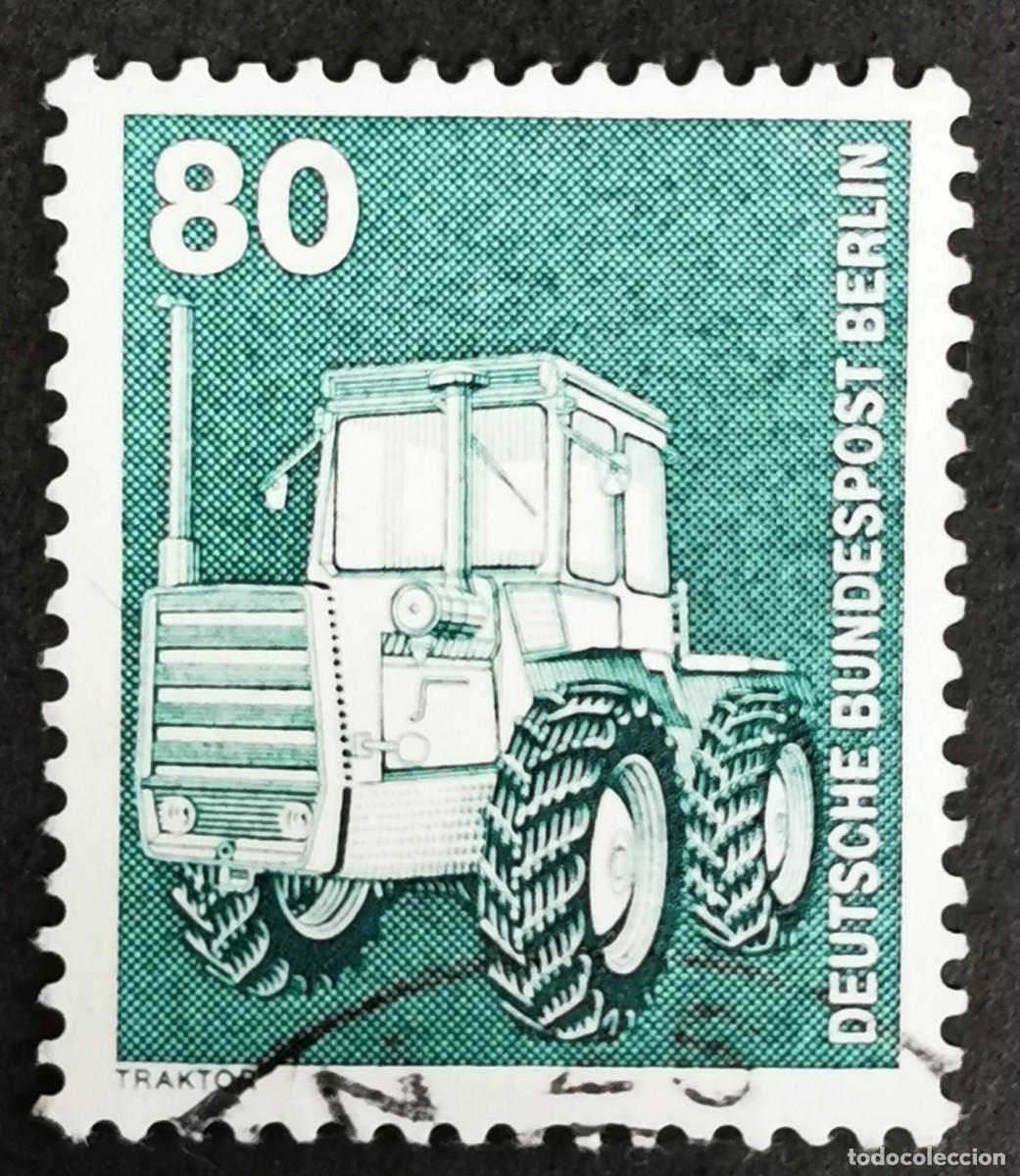Sellos: Sello Alemania Berl&iacute;n 1975, Industria: Tractor, 80 Pf. Michel: DE-BE 501