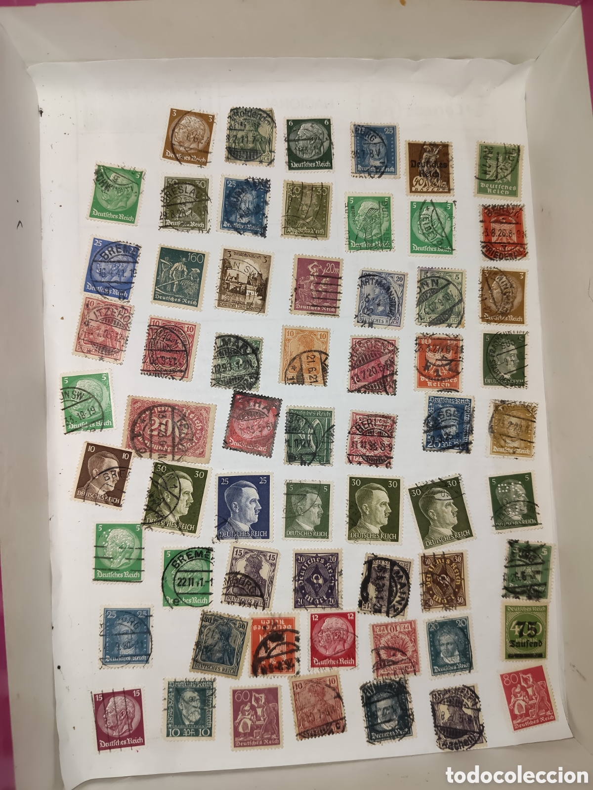 Sellos: 62 sellos alemanes Deutches Reich