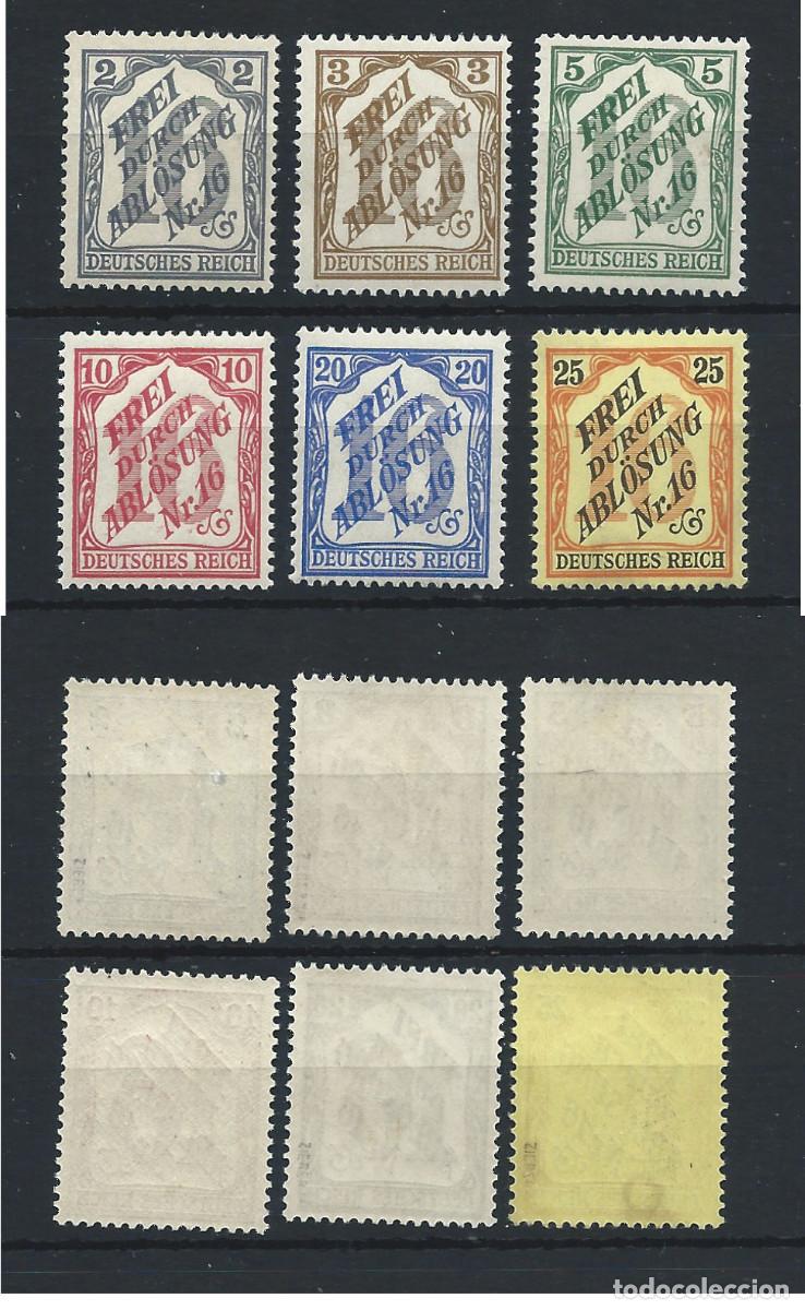Sellos: Allemagne - Bade Service N&deg;1/6** (MNH) 1905 - Chiffres