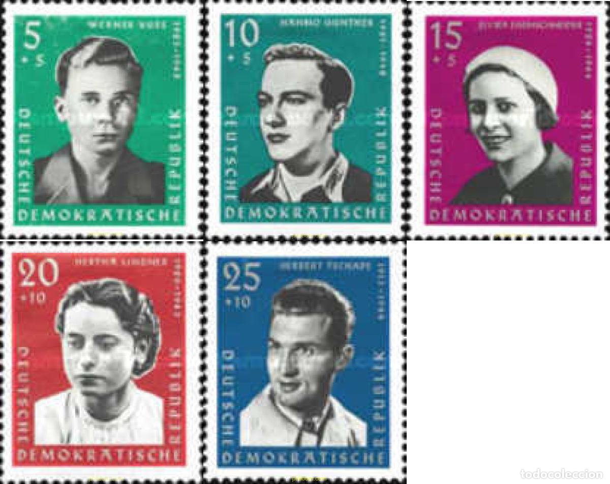 Sellos: 150569 MNH ALEMANIA DEMOCRATICA 1961 HOMENAJE A LAS VICTIMAS DEL NAZISMO