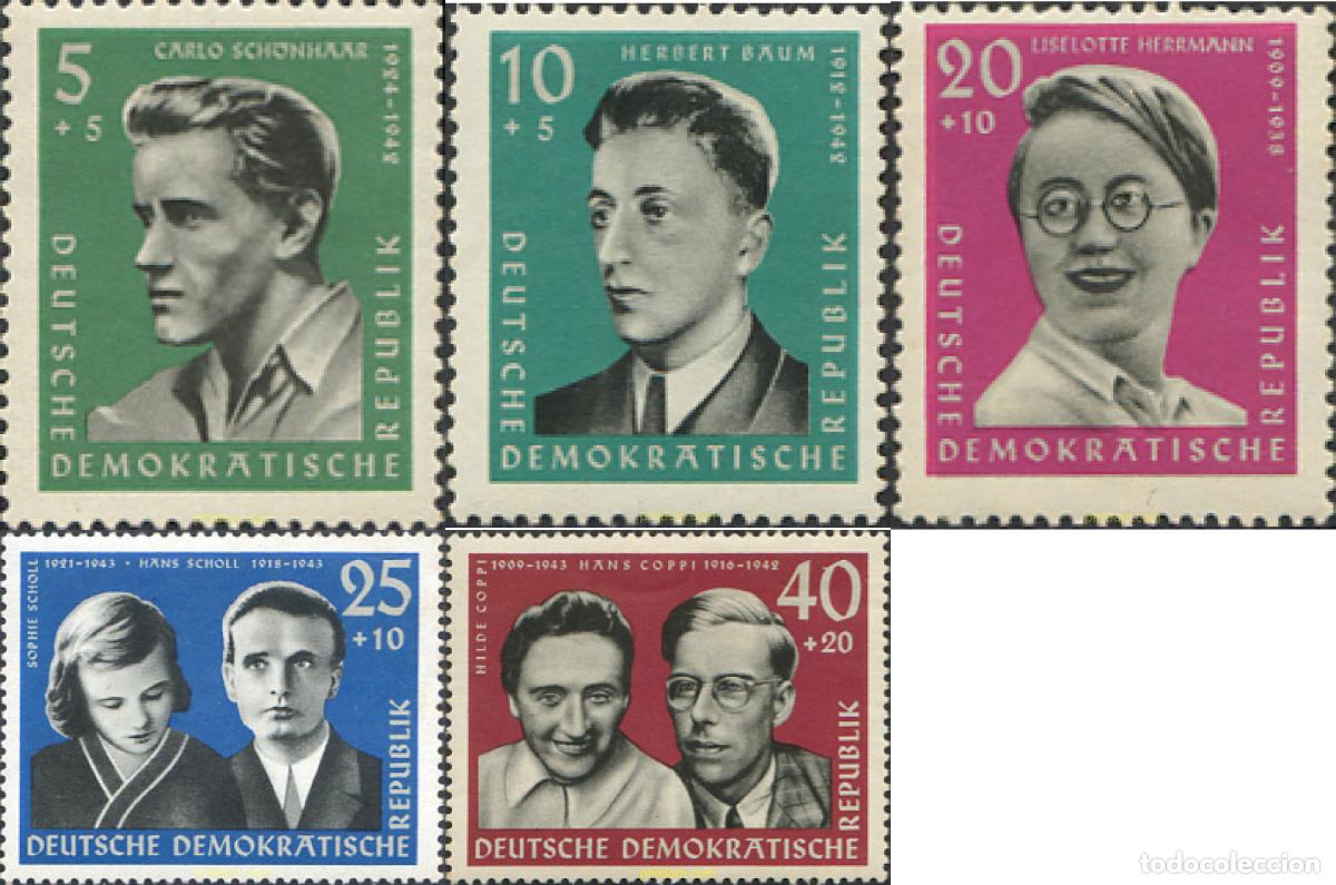 Sellos: 150574 MNH ALEMANIA DEMOCRATICA 1961 HOMENAJE A LAS VICTIMAS DEL NAZISMO