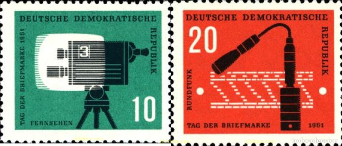Sellos: 150576 MNH ALEMANIA DEMOCRATICA 1961 DIA DEL SELLO