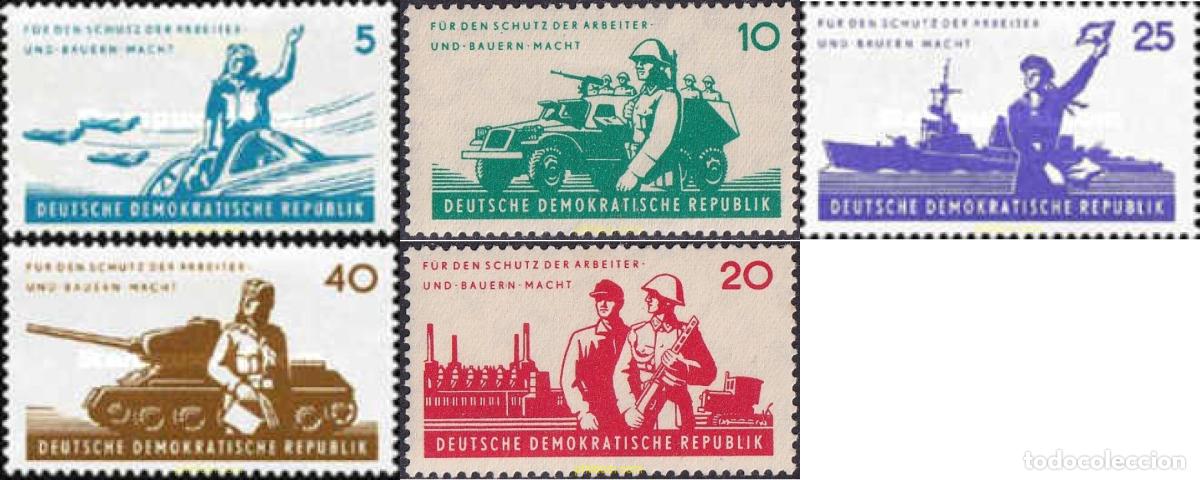 Sellos: 39857 MNH ALEMANIA DEMOCRATICA 1962 6 ANIVERSARIO DEL EJERCITO POPULAR