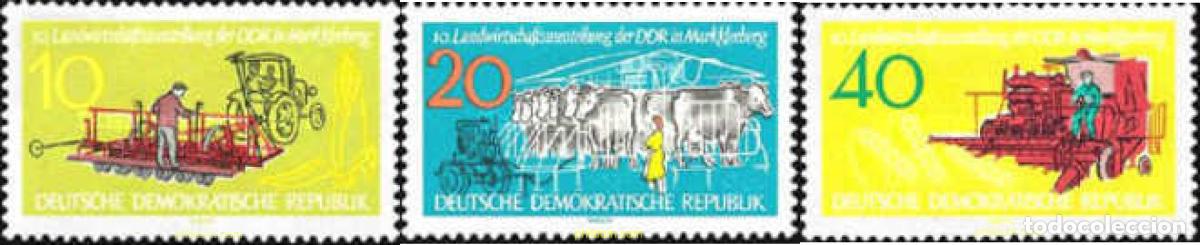 Sellos: 39858 MNH ALEMANIA DEMOCRATICA 1962 10 EXPOSICION AGRICOLA EN MARKKLEBERG
