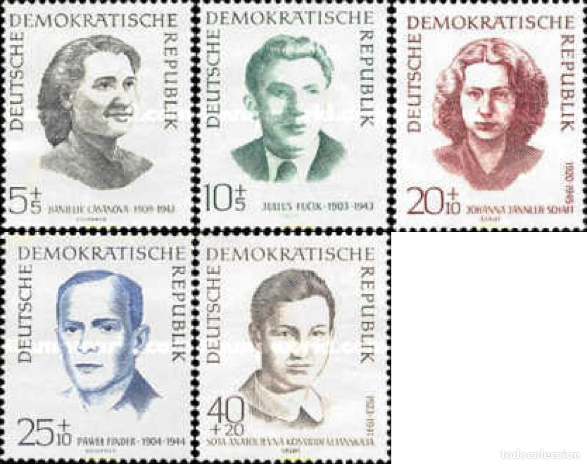 Sellos: 150578 MNH ALEMANIA DEMOCRATICA 1962 HOMENAJE A LAS VICTIMAS DEL NAZISMO