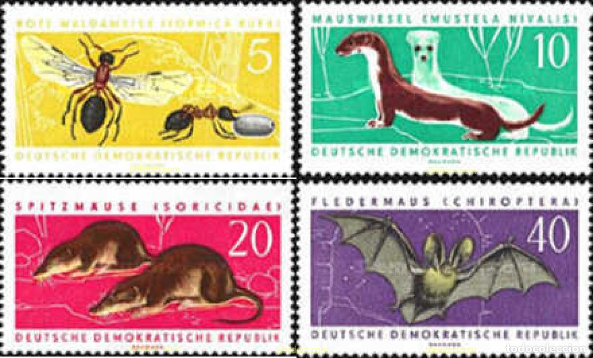 Sellos: 75520 MNH ALEMANIA DEMOCRATICA 1962 PROTECCION DE LA FAUNA