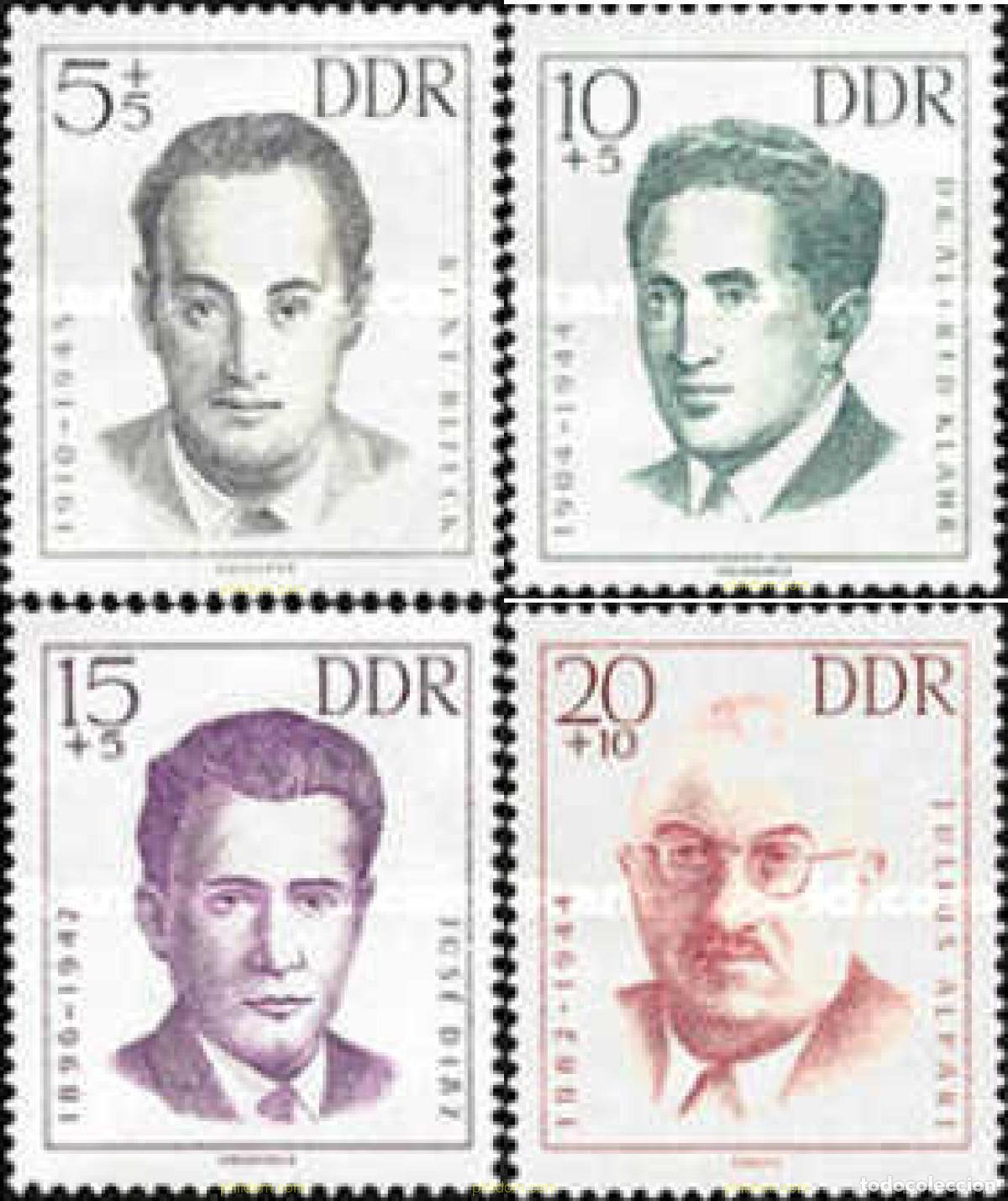 Sellos: 793346 MNH ALEMANIA DEMOCRATICA 1962 HOMENAJE A LAS VICTIMAS DEL NAZISMO