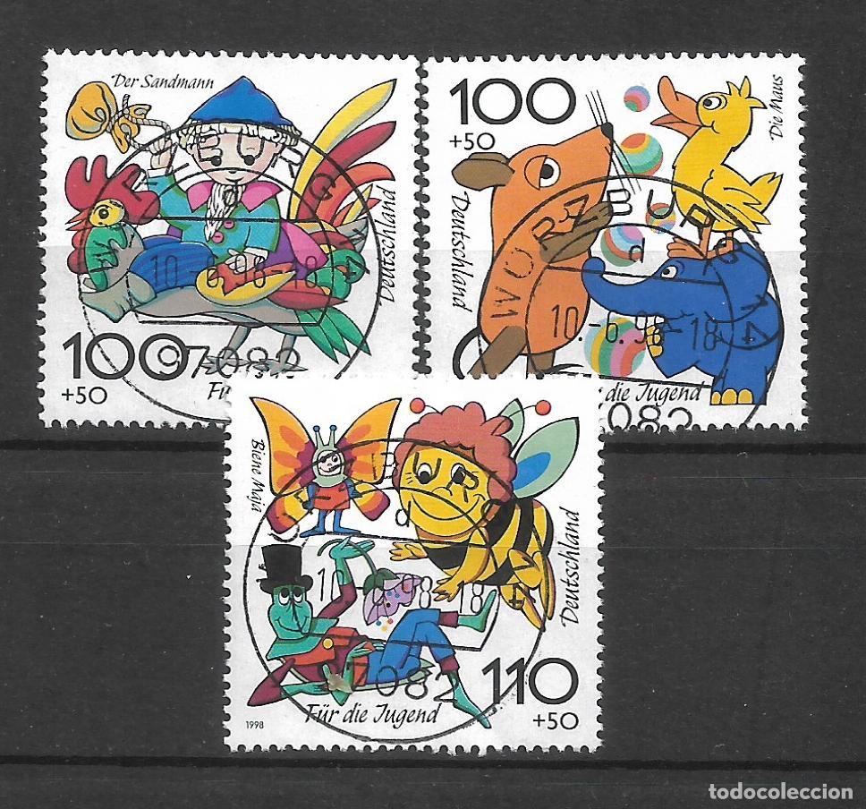 Sellos: alemania a&ntilde;o 2000 michel 1990/1992 usado 6&euro;- 34/3