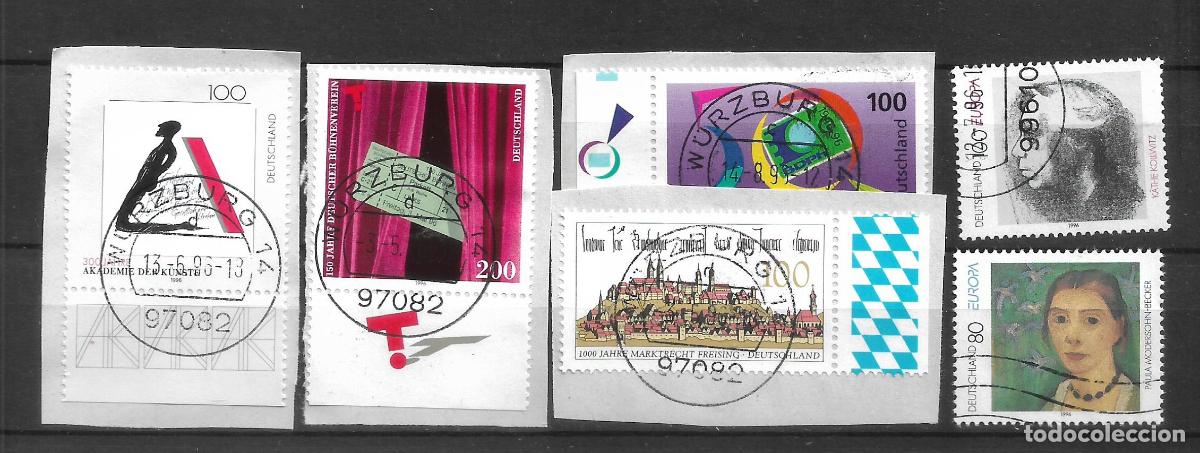 Sellos: alemania a&ntilde;o 1996 lote 5 series completas usado - 34/3