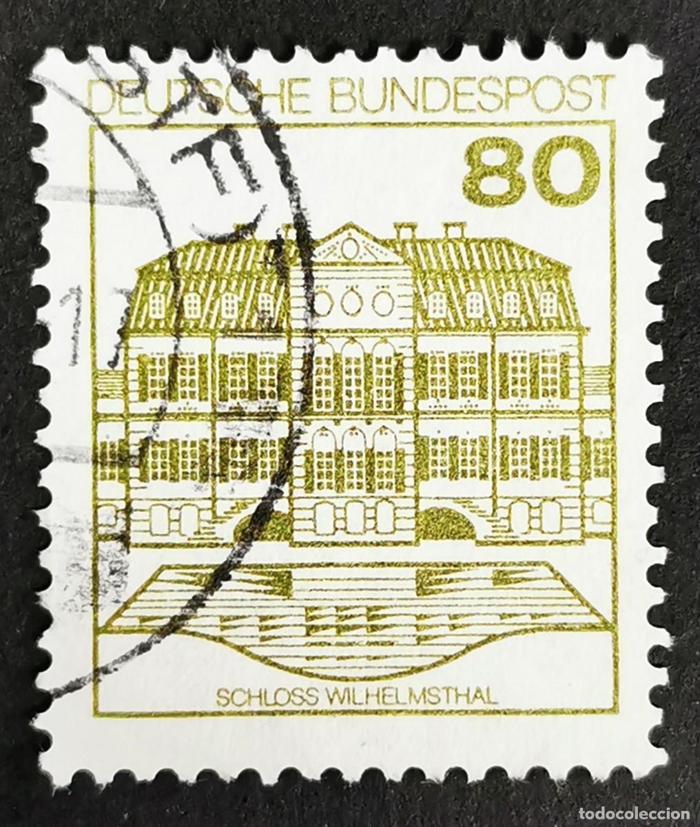 Sellos: Sello Alemania R. Federal 1982, Fortaleza castillo Castillo de Wilhelmsthal, 80 Pf. Michel: DE 1140A