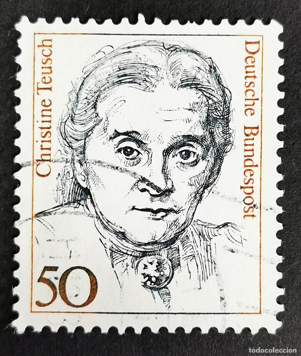 Sellos: Sello Alemania R. Federal 1986, Mujeres alemana: Christine Teusch , 50 Pf. Michel: DE 1304