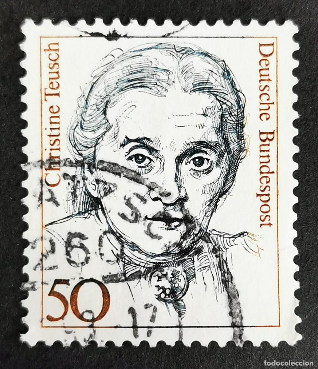 Sellos: Sello Alemania R. Federal 1986, Mujeres alemana: Christine Teusch , 50 Pf. Michel: DE 1304