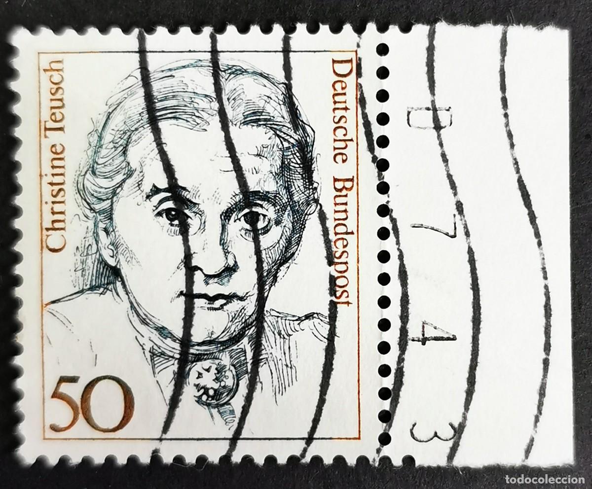 Sellos: Sello Alemania R. Federal 1986, Mujeres alemana: Christine Teusch , 50 Pf. Michel: DE 1304