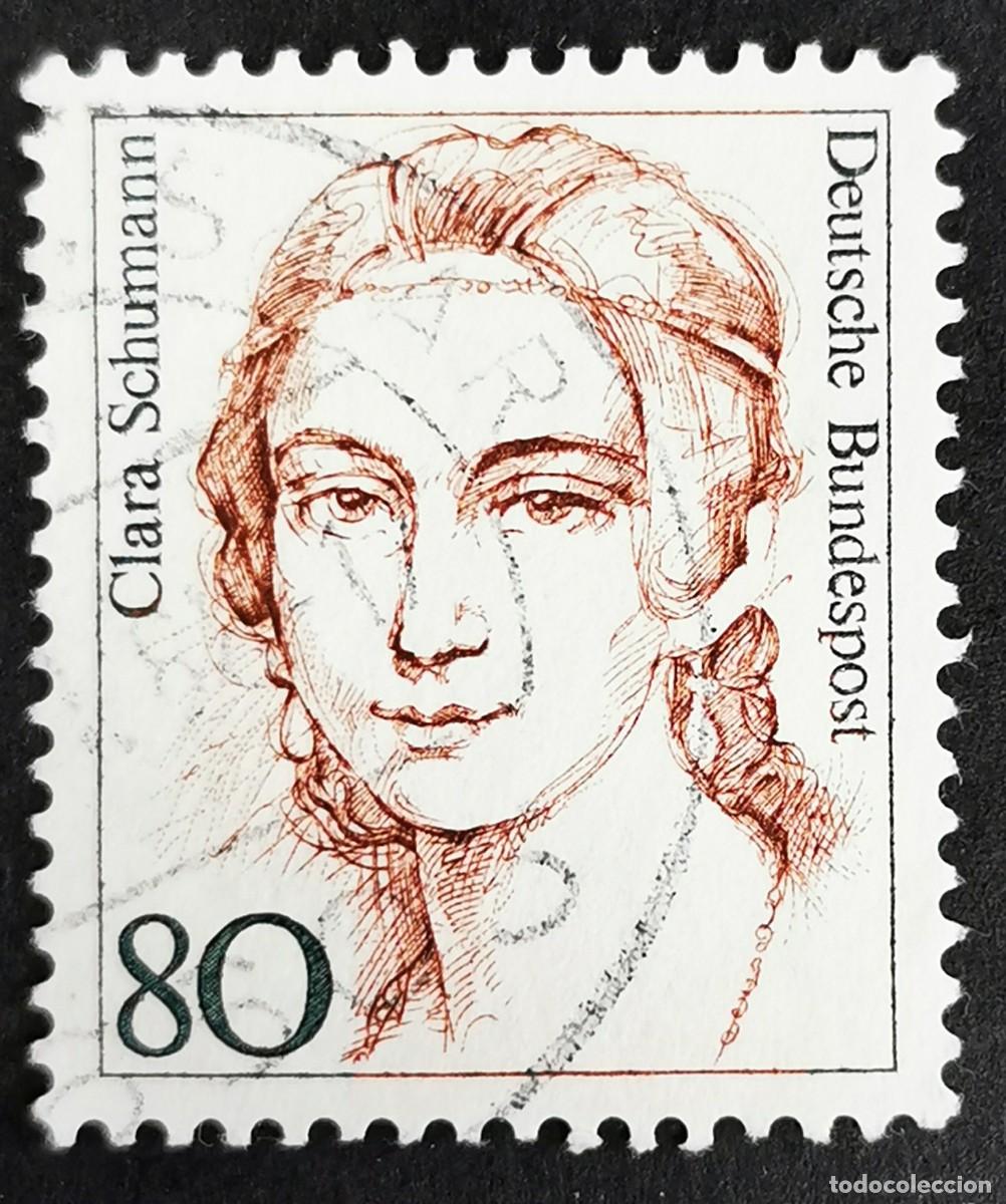 Sellos: Sello Alemania R. Federal 1986, Mujeres alemana: Clara Schumann , 80 Pf. Michel: DE 1305