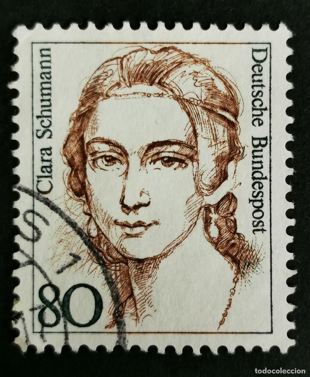 Sellos: Sello Alemania R. Federal 1986, Mujeres alemana: Clara Schumann , 80 Pf. Michel: DE 1305