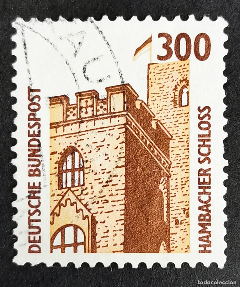 Sellos: Sello Alemania R. Federal 1988, Castillo de Hambach, 300 Pf. Michel: DE 1348Au